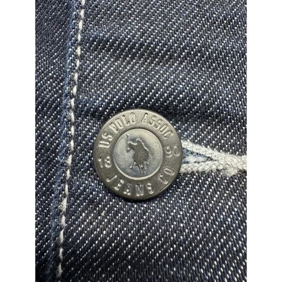 US Polo Assn Jeans Co‎ Denim Jean Jacket Size M Teen Blue NWT Deadstock Vintage - Picture 11 of 11